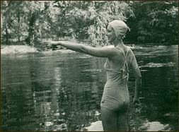 Pleasures were simple ones for travelers to the Smokies in its first forty years. In these, less litigious times, Doug allowed swimming in his new pond. Charys Freeman Wheeler, on her honeymoon in 1947 at Buckhorn, enjoyed a dip in the cold waters of Buckhorn Pond which is filled by a spring and runoff from down the hill.