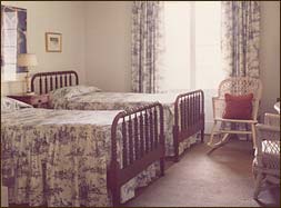 Room 1, circa 1979. Twin beds were still perfectly acceptable to the traveling public in 1979