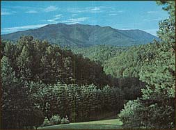 Postcard sold by the Inn of its view in the 1960's.