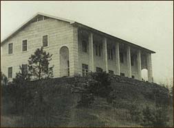 Photo from west. The retaining wall lasted until the mid -1980s before it had to be replaced.