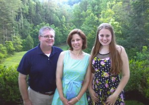 The Guins with Soprano Sydney Lazar after her performance at Buckhorn.