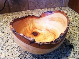 Tom Peterson Turned Wooden Bowl