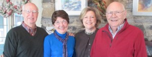 From left, Bill and Gwen Baddley and Lee and John Mellor