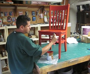 The Red Chair Gets a Paint Job