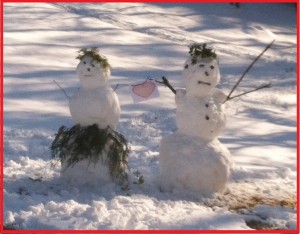 Valentine Snowmen