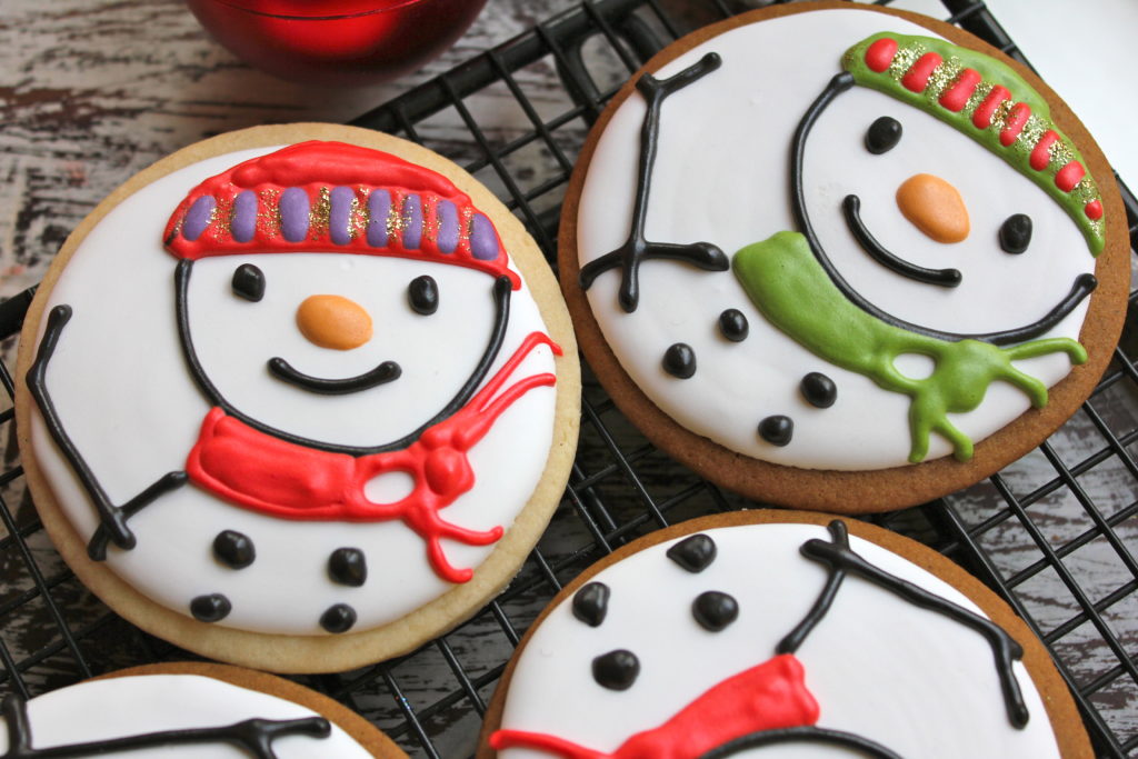 Stamped sugar cookie colorful