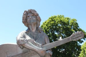 Megan Galbreath gets photo credit for this picture of the Dolly Parton statue in Sevierville.