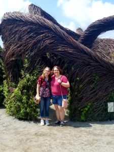 The Biltmore grounds feature a woven willow sculpture by Patrick Dougherty.