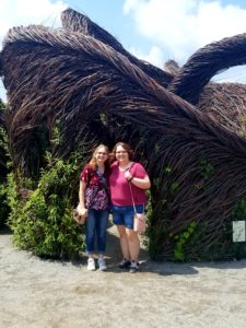 The Biltmore grounds feature a woven willow sculpture by Patrick Dougherty.